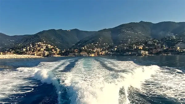 In navigazione verso San Fruttuoso